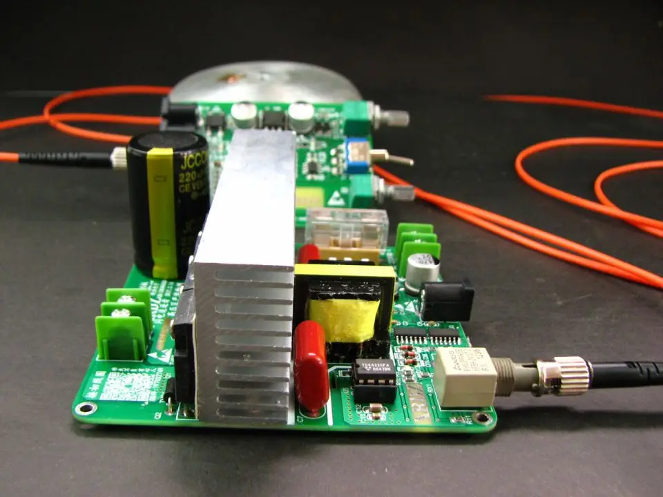 DIY mini SSTC полный мост катушка tesla приводная плата электронная часть волокно