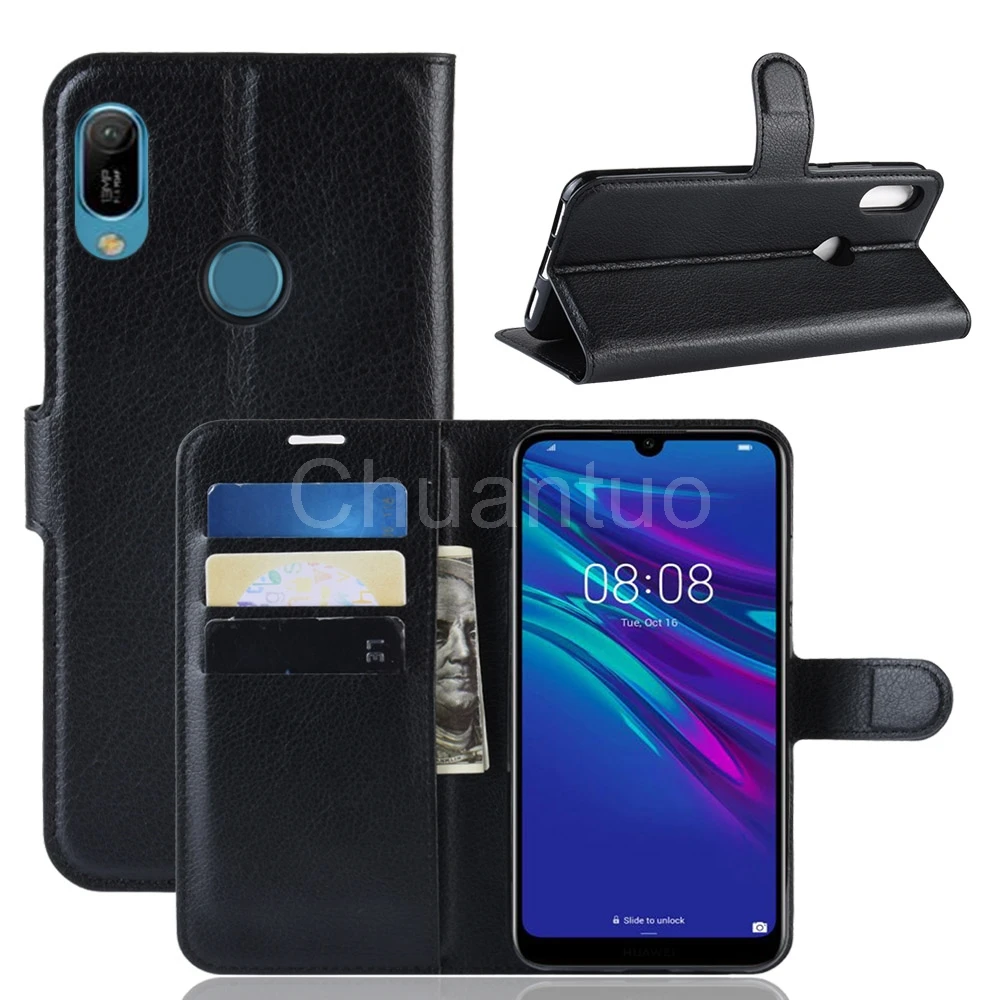 Модный чехол кошелек из искусственной кожи для Huawei Y6 2019 дюйма защитный флип