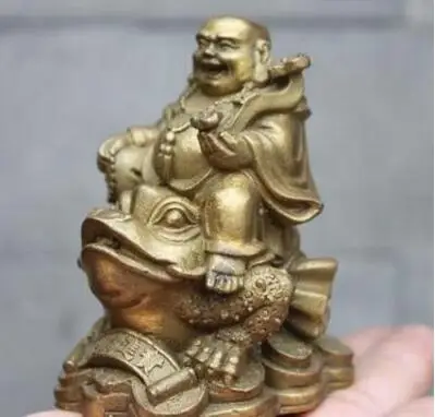 Китайская латунная медная статуя Жабы | Дом и сад