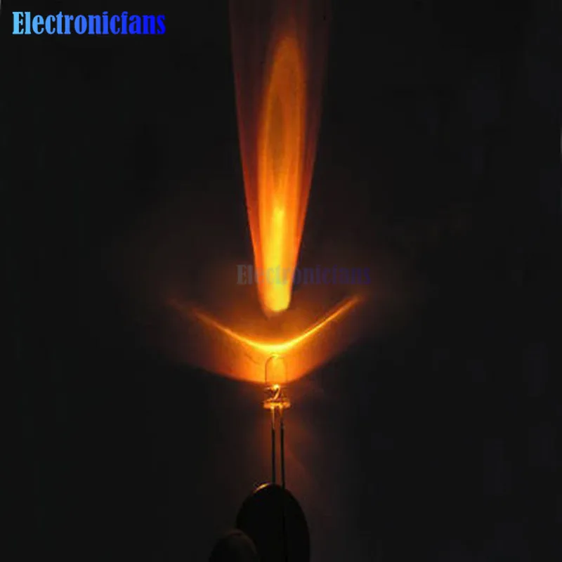 50 шт. 5 мм желтые круглые супер яркие светодиодные лампы высокой мощности