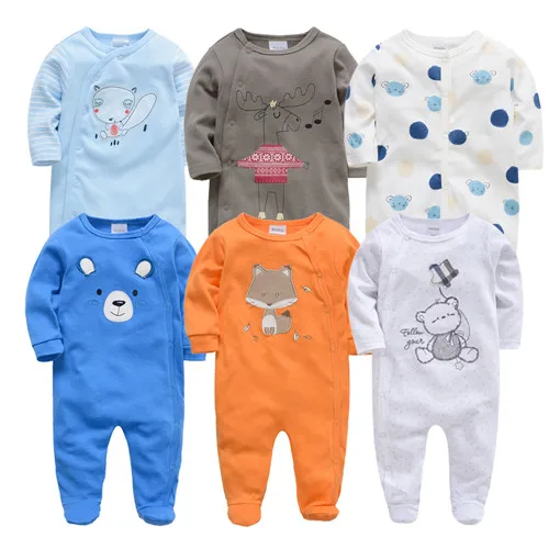 818639404346 6 шт./партия детские комбинезоны; богемный комплект, roupa de bebes кукла трансфер до Одежда для новорожденных мальчиков и девочек Летняя хлопковая футболка на возраст 3, 6, 9, 12 месяцев младенческой комбинезон Костюмы - Цвет: 818639404346