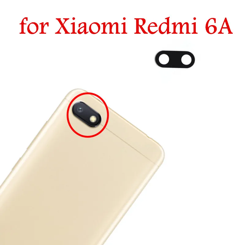 Стеклянный объектив для задней камеры Xiaomi Redmi 6A 2 шт. стекло с клеем 3 м Redmi6A