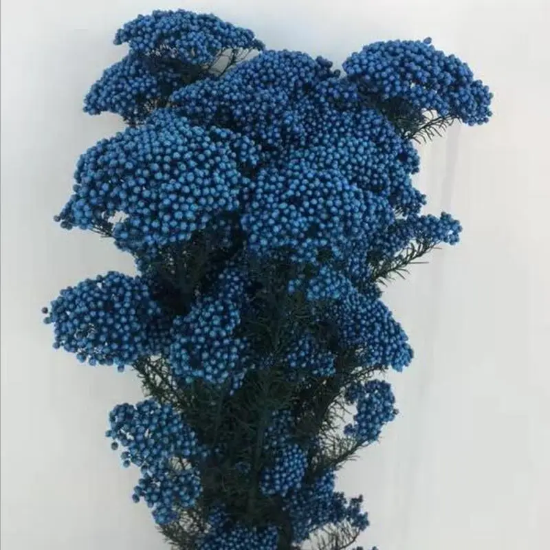 Navy Blue MiHuaGe ветка Длина 50 см вечный сушеный цветок Домашний Декоративный букет Гостиная Офис рисовый цветок вечерние украшения - Цвет: Navy Blue
