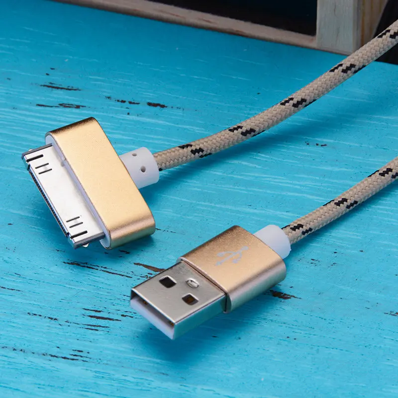 Gold For IOS ROMICHW USB кабель для быстрой зарядки для iphone 4 4s 3g S 3g iPad 1 2 3 iPod Nano itouch 30 Pin зарядный адаптер зарядное устройство - Цвет: Gold For IOS