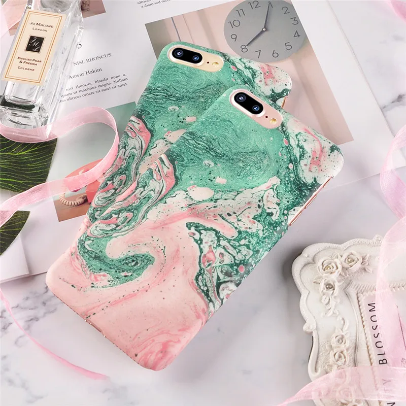 Лава текстура Funda чехол для iPhone 5 5S SE 6 7 8 Plus модный жесткий пластиковый корпус чехол для телефона для iPhone 7 8 6 Plus X Coque