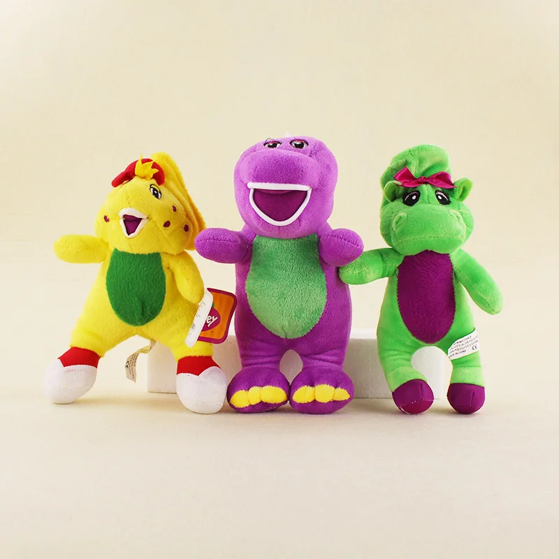 3 шт./лот динозавр Барни Плюшевые игрушки мультяшная Кукла Мягкие плюшевые