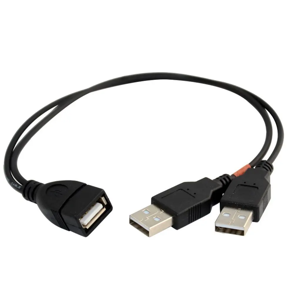 USB сплиттер кабель 2 0 A Женский к двойному разъему Y данных зарядное устройство