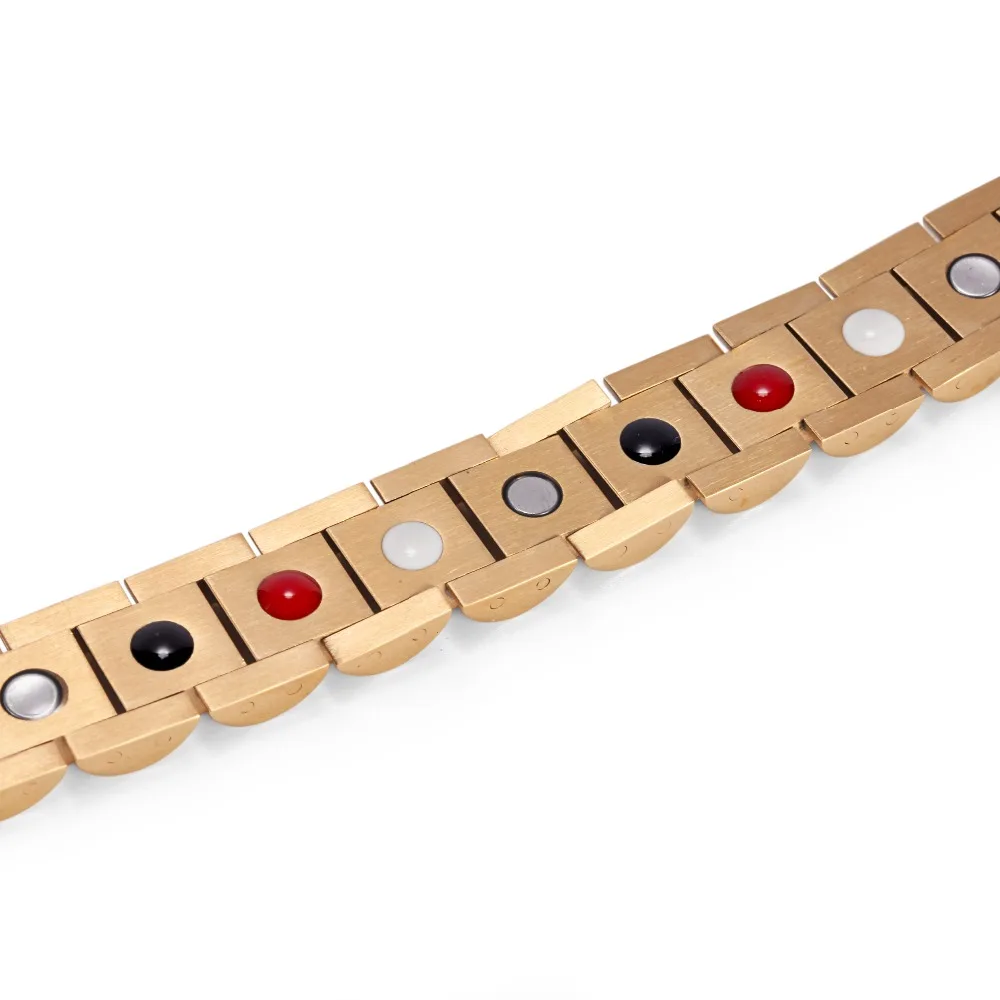 Женский магнитный браслет WelMag украшение из нержавеющей стали германиевое с