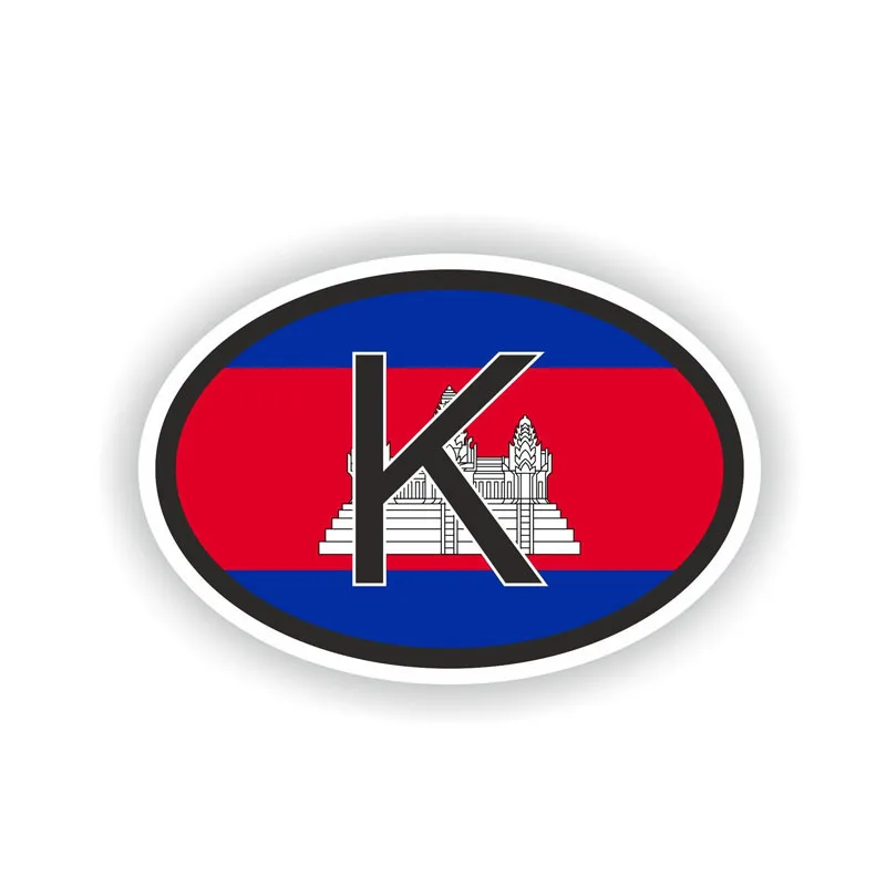 YJZT 15 7 см * 10 5 Камбоджа страна код Забавный декор наклейка 6-0388 | Автомобили и