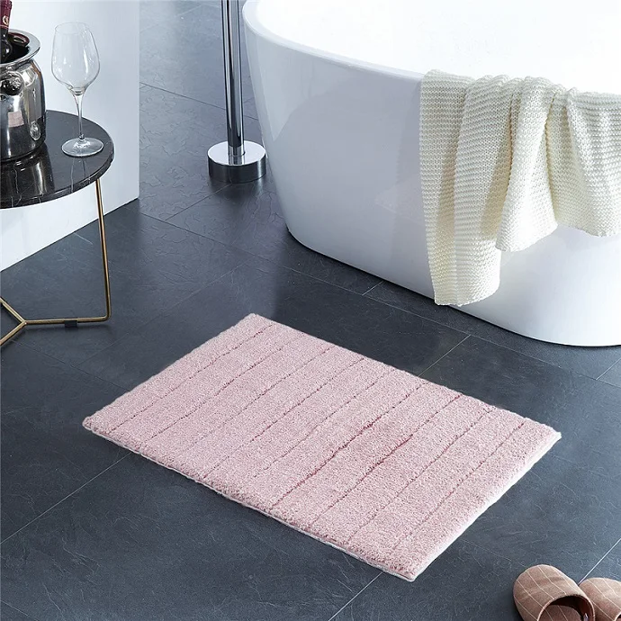 Pink-Solid Topfinel, современный клетчатый коврик для ванной, ковер для двери, для ванной, для гостиной, спальни, противоскользящий мягкий ковер для детского декора, однотонный напольный коврик - Цвет: Pink-Solid