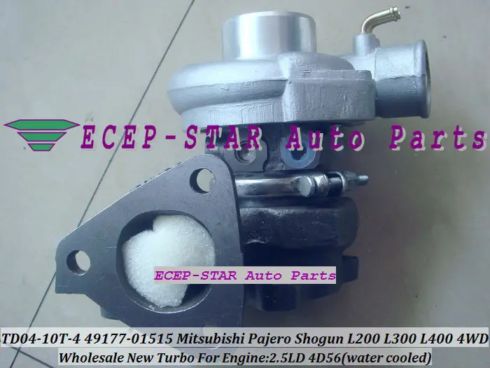 Турбокомпрессор TD04-10T 49177-01515 для Mitsubishi L300 4WD Delicia Pajero Shogun L200 L400 4D56 2.5L с водяным