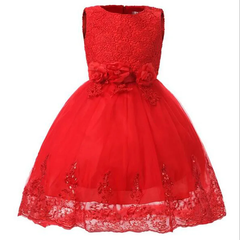 Christmas High Quality Design 2020 New Fashion Girls Dress Princess Wedding Trailer Dresses Flower Children Clothes | Детская одежда и