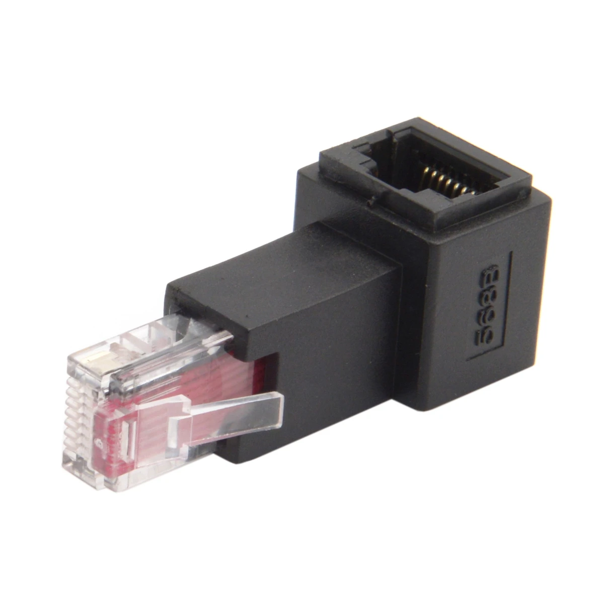 CY 90 градусов левый угловой 8P8C FTP STP UTP Cat 5e папа-мама Lan Ethernet Сетевой удлинитель
