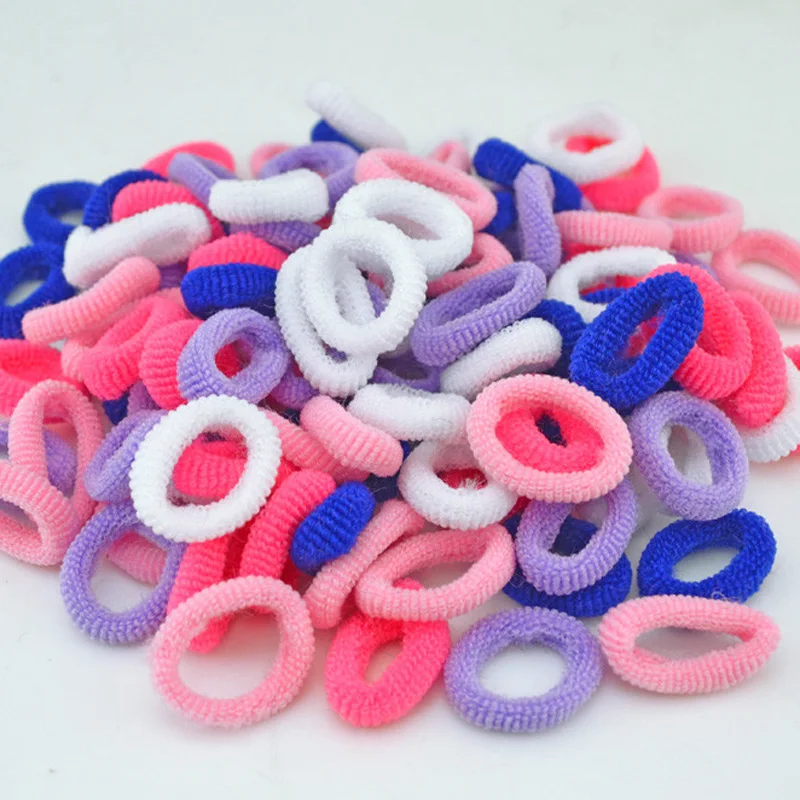 Лот 400 шт красочные детские держатели для волос милые резинки для волос Эластичные аксессуары Подвески для девушки резинка для волос