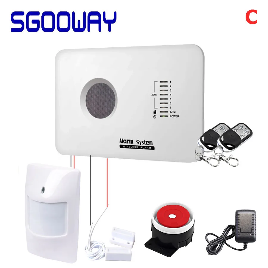 Беспроводная система охранной сигнализации Sgooway с датчиком движения, Gsm, с приложением на Android и Ios - изображение