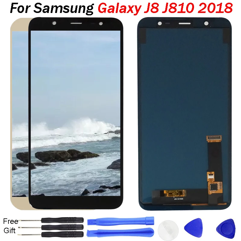 ЖК-дисплей для Samsung Galaxy J8 J810 2018 M-J810 регулировка яркости ЖК-сенсорный экран