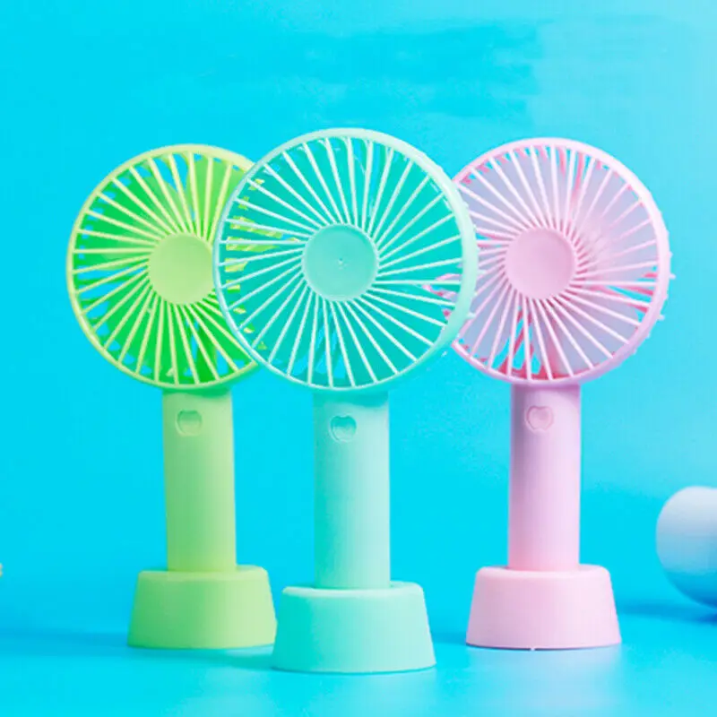 Ручной Настольный вентилятор с usb зарядкой 6 цветов АБС Летний мини кулер ручная