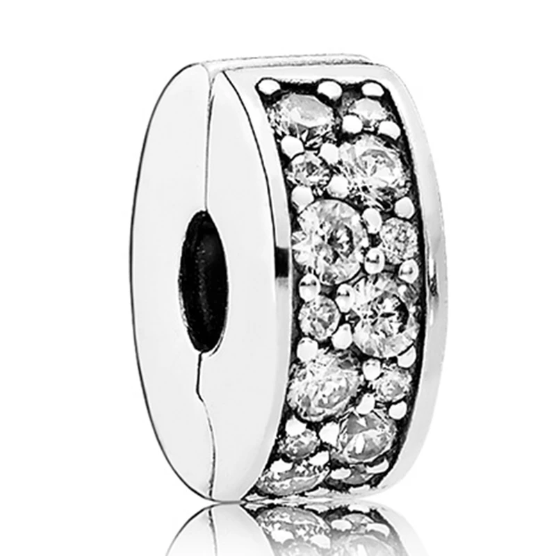AIFEILI Fit Pandora Браслеты ожерелья для женщин вечерние DIY простой стиль цветы сердца вино стекло хрустальные звезды бусины - Цвет: X094