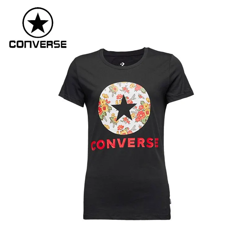 Женская футболка с цветочным принтом Converse In Bloom Спортивная коротким рукавом