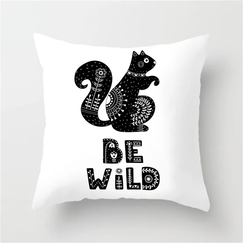 Fuwatacchi милый животных Чехлы черный Белый Цвет Олень лошадь волк банные полотенца