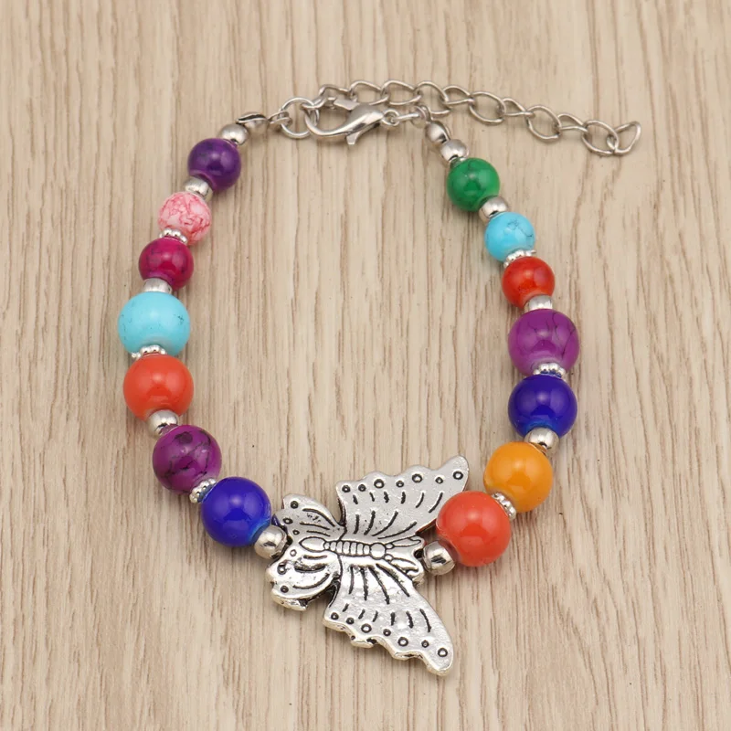 Tenande этнические резные большие браслеты с бабочками Новые макси богемные