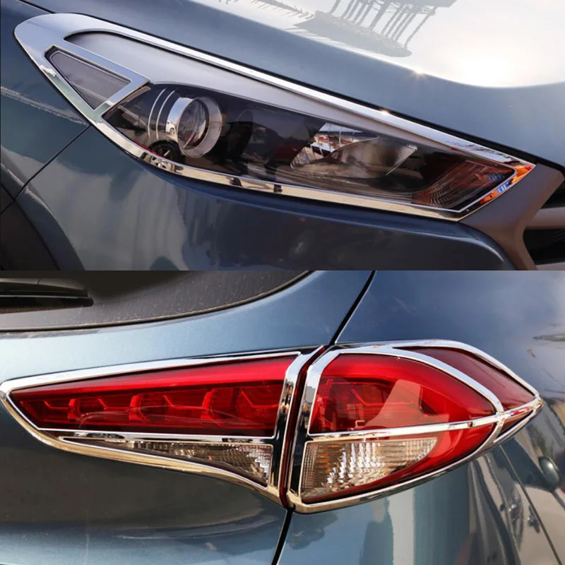 Для Hyundai Tucson TL передний задний багажник Головной фонарь Крышка лампы отделка