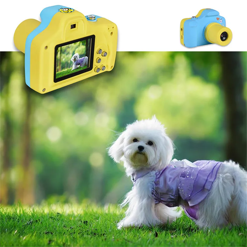 

Education toy camera digital for kids Cartoon Cute children Mini digital Camera Toys with DIY stickers Birthday Gift creative