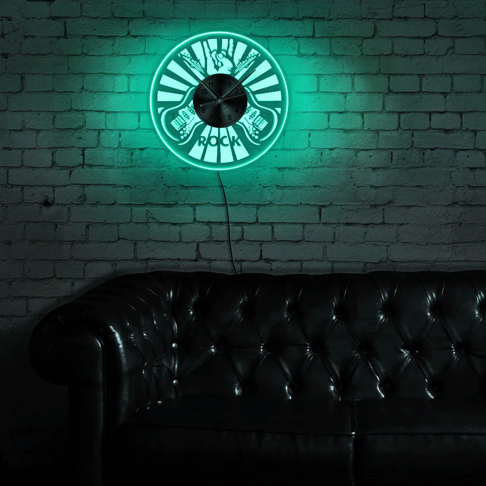 Настенные часы со светодиодной подсветкой настенные украшения для дома с