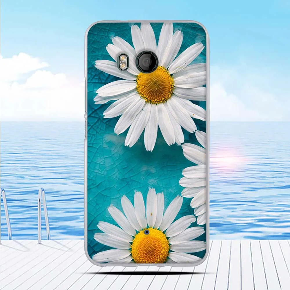 Phone Cases For HTC U11 Case Cover Silicone Transparent Flower Capa U 11 Funda | Мобильные телефоны и аксессуары