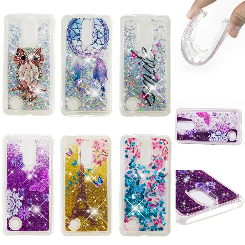 Quicksand Case For LG K8 2017 Dynamic Liquid Glitter Stars Phone Cover Shell LGK8 X240 LGX240 LG-x240 X240H X240F X240DSF 8 k |