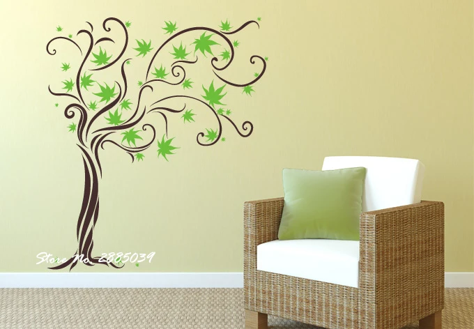 

Шпагат дерево 2 цвета DIY Наклейка самоклеящаяся Съемная Наклейка на стену s гостиная диван фон Декор Наклейка на стену в детскую LA332