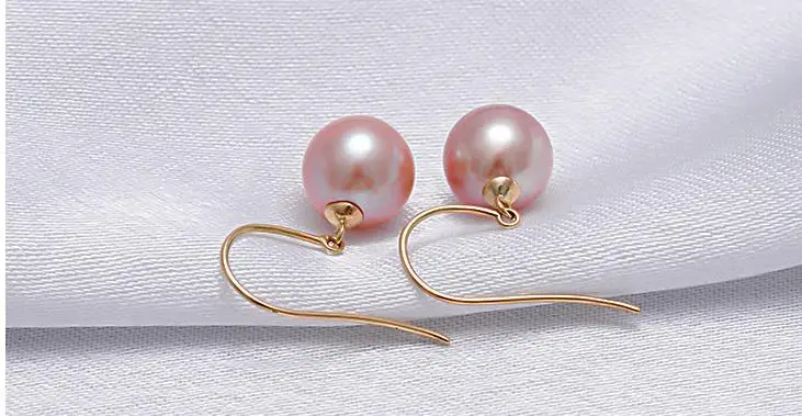 CHARMING PAIR OF AAA10-11MM SOUTH SEA LAVENDER PEARL EARRING 14K MENTAL | Украшения и аксессуары