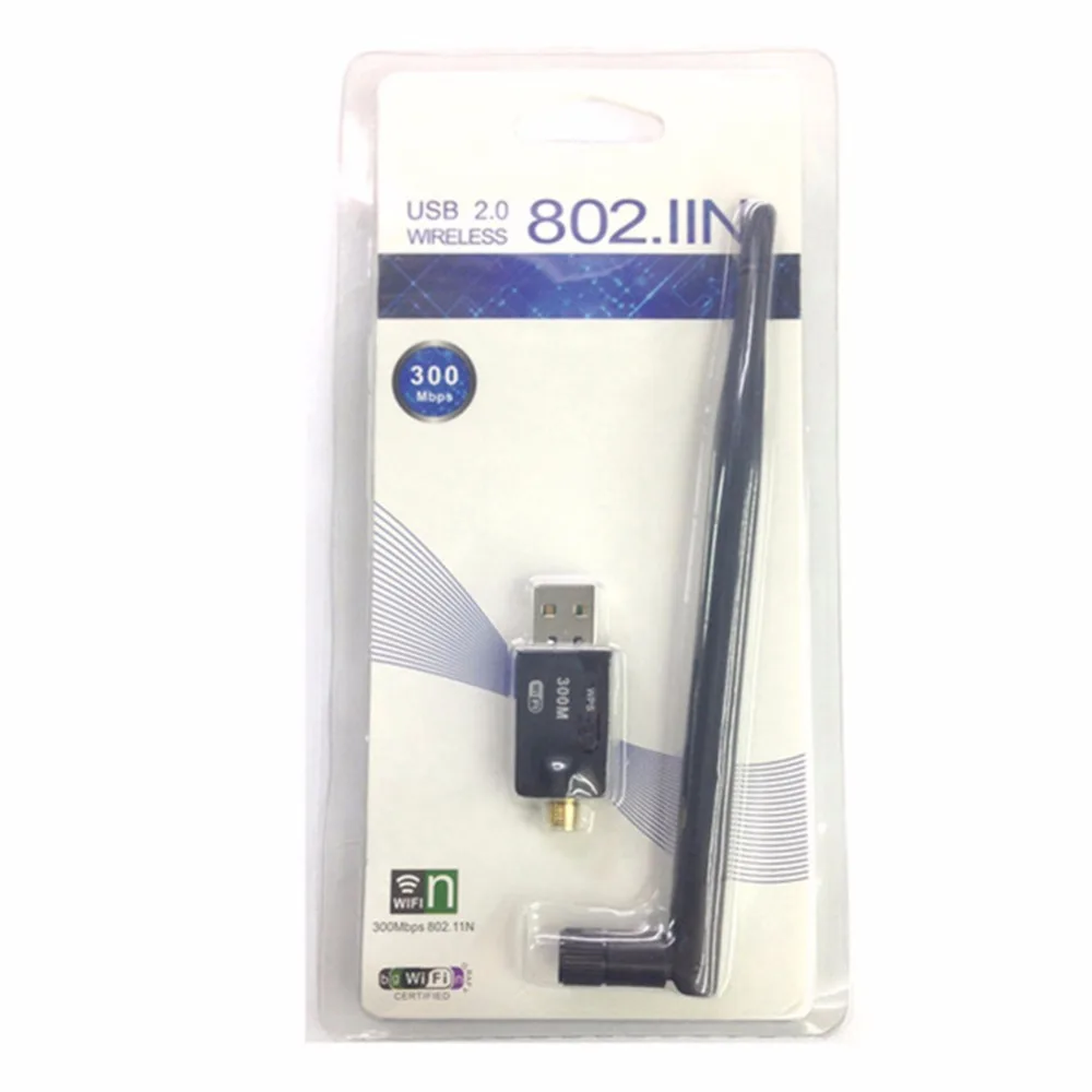300 Мбит/с 11n USB Wifi интернет ключ Мини Беспроводная N сетевая карта адаптер с 5dbi