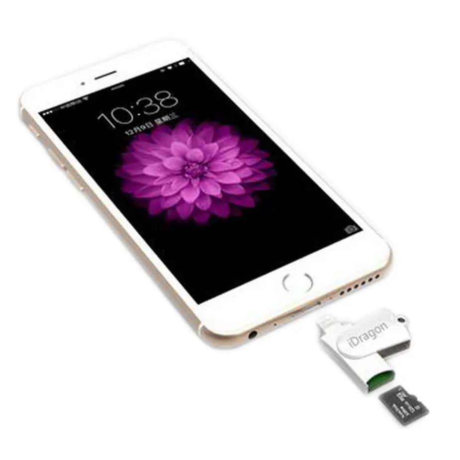 Металлический флеш-накопитель USB Micro SD SDHC TF OTG кардридер адаптер для iPhone pro 11 XS MAX 5 6 7