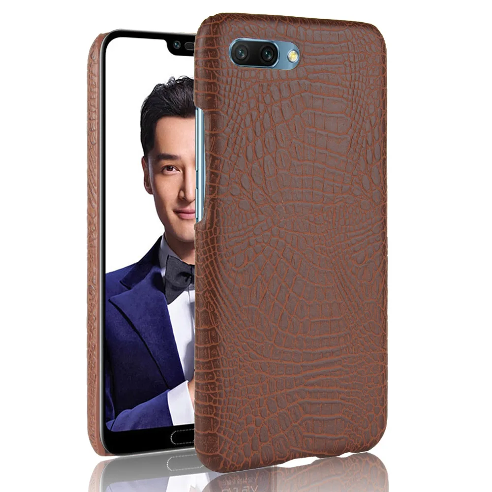 Luxury Crocodile Skin Pattern Leather Case for Huawei Honor 10 Cover Shockproof Hard Back Shell On Mobile Phone Cases Fundas |