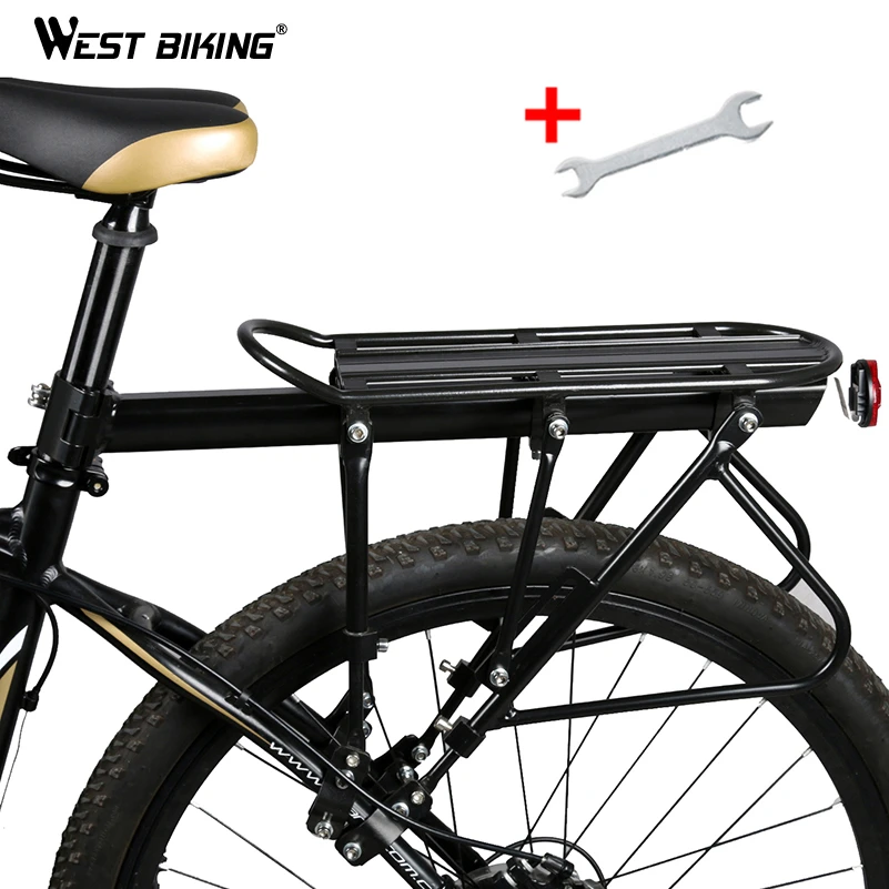 WEST BIKING велосипедные стойки 140 кг нагрузки чемодан Carrier брюки карго алюминий сплав сзади стойки Велосипедное Сиденье Сумка держатель стенд велосипед