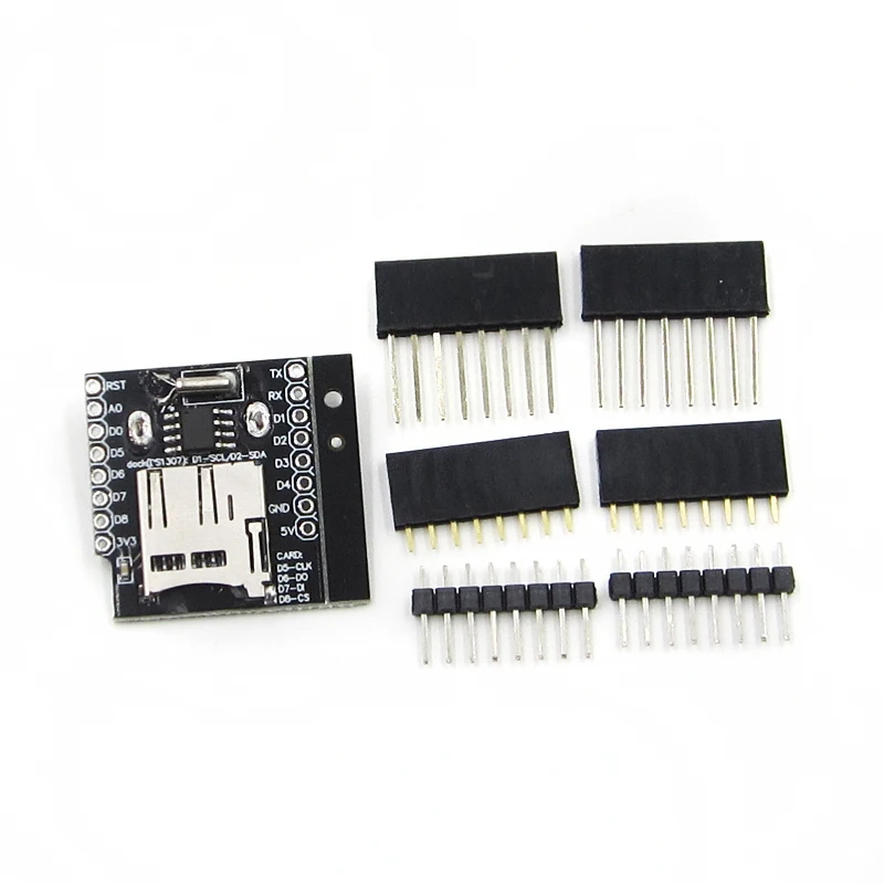 10 шт. Micro SD для Wemos D1 мини плата технические данные + RTC DS1307 часы Arduino/Raspberry|rtc ds1307|sd