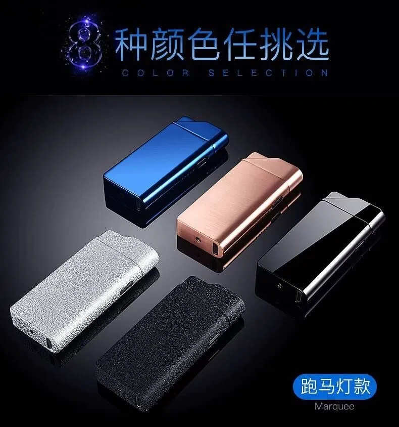 Двойной дуги плазменная Зажигалка Электронные USB зажигалки для курение сигар ветрозащитный перезаряжаемый прикуриватель в виде курительной трубки