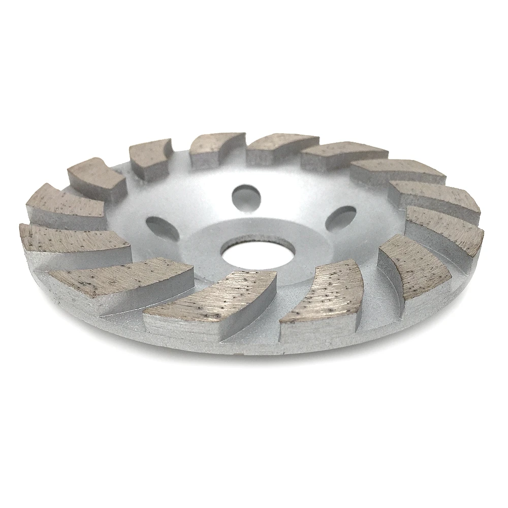 RIJILEI 5Inch Diamond Grinding Cup 125mm Turbo Row Diamond Grinding Wheel Disc Marble Abrasive Pad for Stone Polishing Pad HC02 enlarge