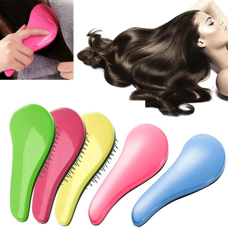 Newly Tangle Hair Brush Professional Hairbrush Paddle Detangler Brushes Massage Comb Care Styling Women Anti-Static YF201 | Красота и