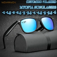2019 custom made myopia minus prescription polarized lens summer style classic simple frame outdoor sunglasses 1 1 5to 6