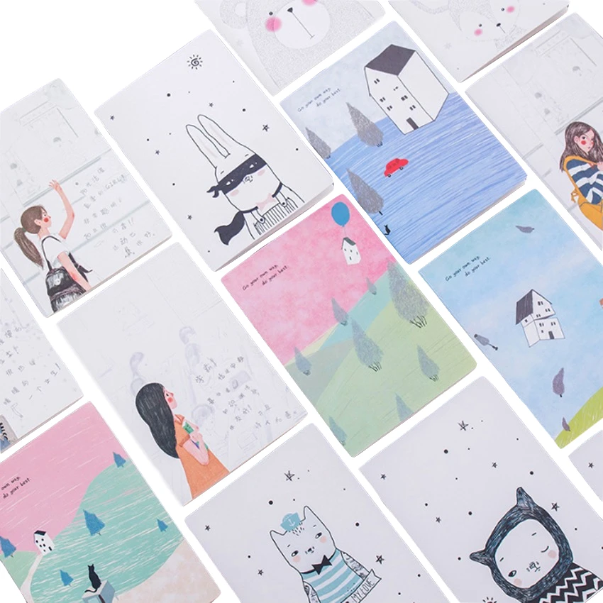 10 шт./лот корейские канцелярские товары с мягким лицом милый блокнот A5 Kawaii