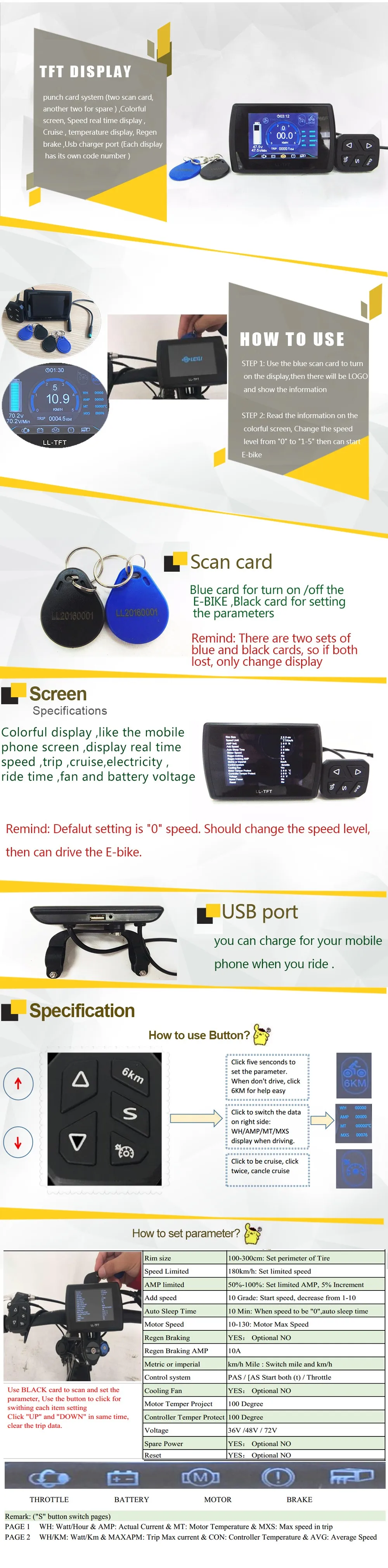 High Speed Electric DIY Motorcycle DIY 72v 5000w Electric bike Kit Electric Bike Conversion Kit