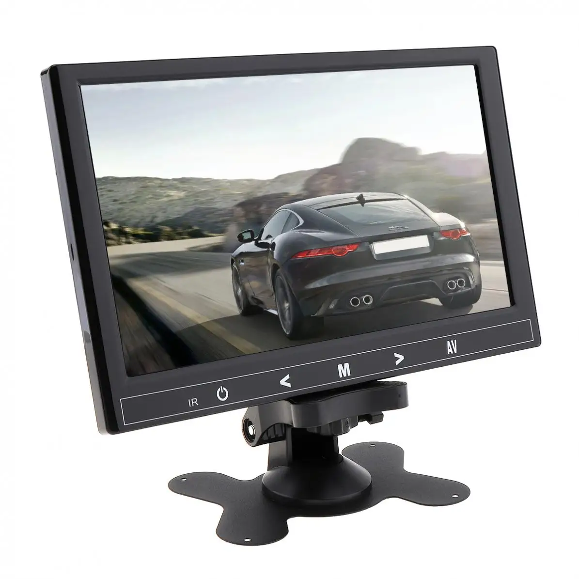 9 дюймов 12 В HD 1024*600 TFT lcd Автомобильный монитор заднего вида 2 видео вход DVD VCD подголовник авто монитор Поддержка аудио видео HDMI VGA