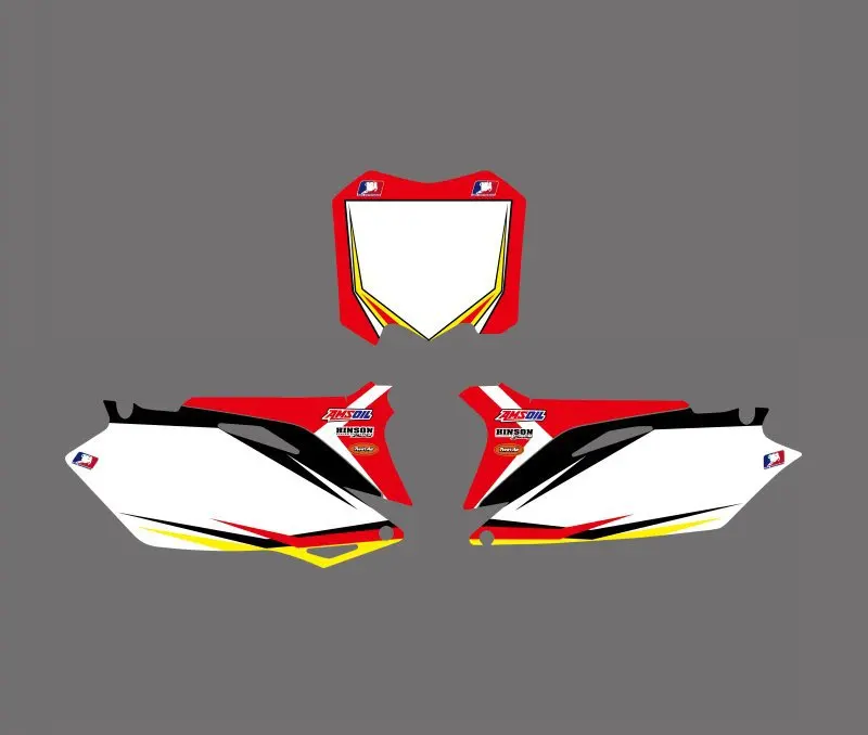 Графика и фоны наклейки Наборы наклеек для Honda CRF250R CRF250 2010-2013 &amp CRF450R CRF450 2009 -2012 CRF 250