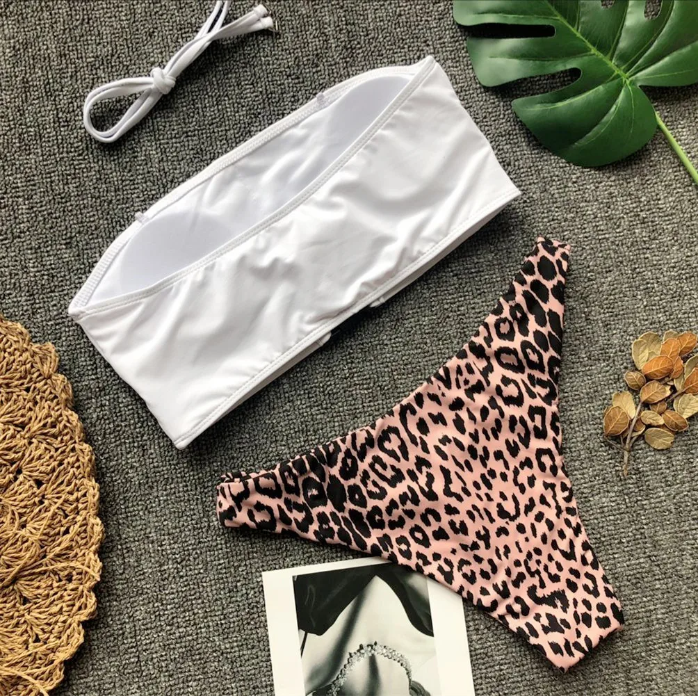 

2018 Wipes Sexy Swimsuit Pure Color Snap Bikini Bikini