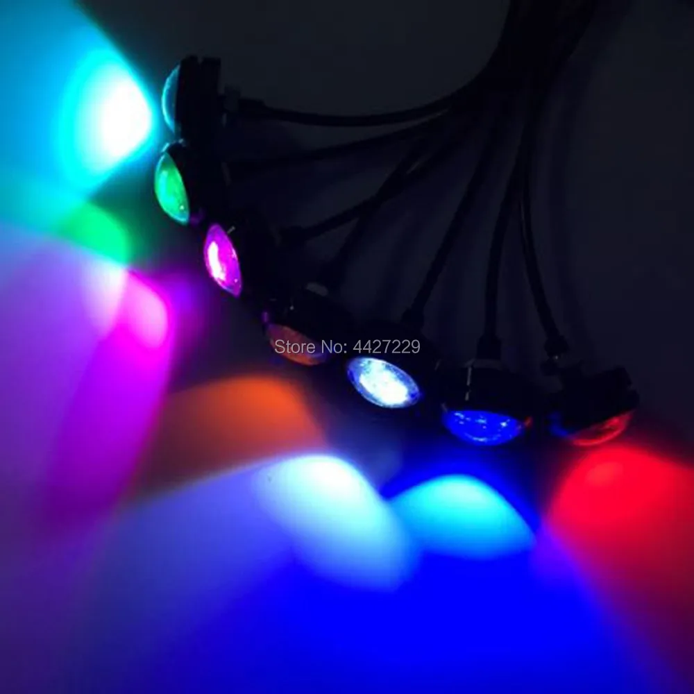 100pcs/lot Hot Sale Multi-Color Car DRL Eagle Eye LED Daytime Running Light Motorcycle Screw Lamp Source Waterproof Styling | Автомобили и