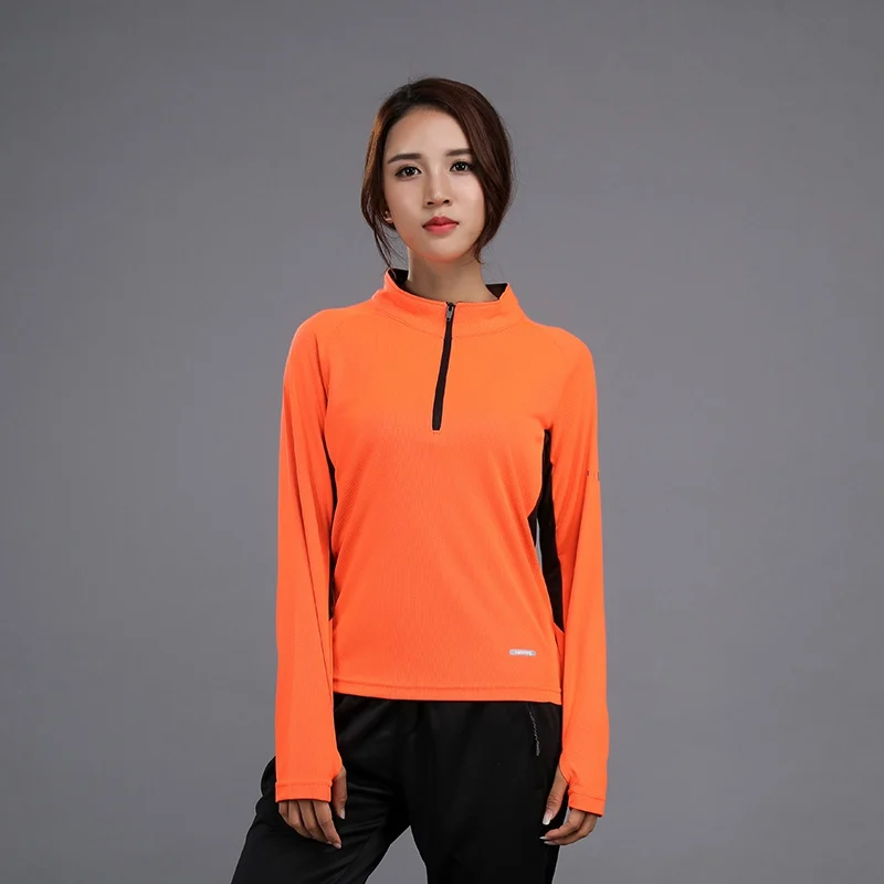 gym jacket for women Женская Спортивная футболка для фитнеса, высокая эластичность, длинный рукав, стоячий воротник, на молнии, быстросохнущая, для фитнеса, бега, йоги, для улицы, Тонкий Топ - Цвет: gym jacket for women