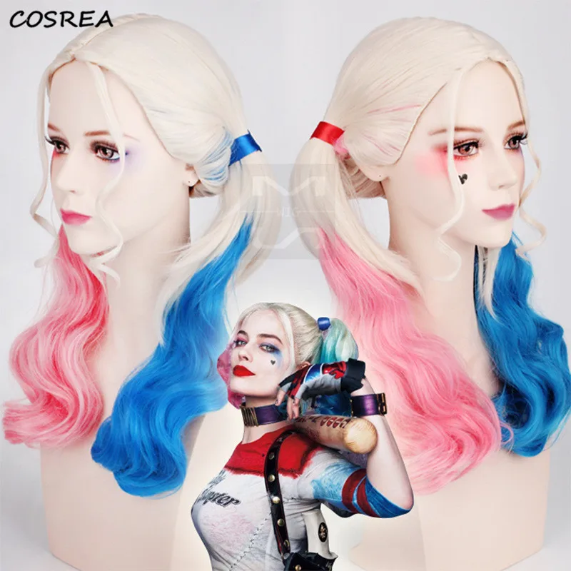 

Wigs Cosplay Costumes Peluca Styled Curly Synthetic Ponytail Heat Resistant Hair Halloween Party Prop