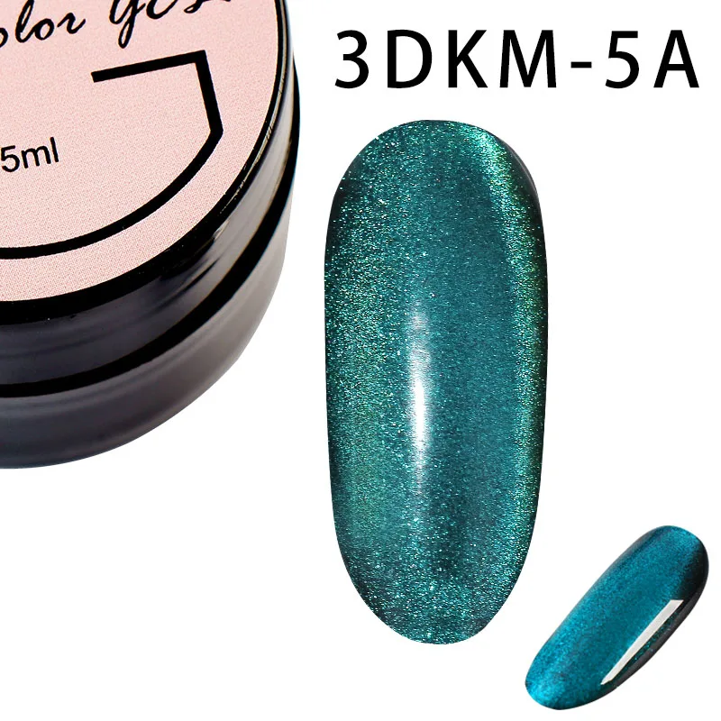 Гель-лак для ногтей Girl2girl Cateye коллекция Led Cure УФ-гель для ногтей долговечный блестящий гель высокого качества - Цвет: 3DKM-5A